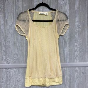 Cream DKNY Jeans Top Size Small NWOT